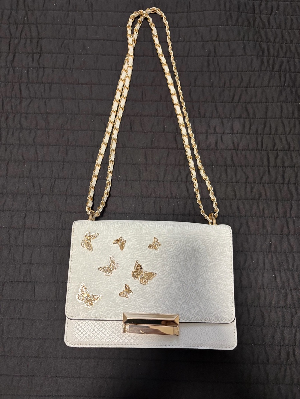Aldo Shoulder Bag with Gold Butterfly